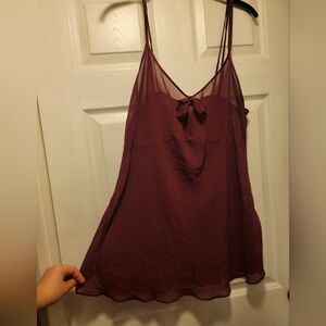Vintage secret treasures night gown/slip dress puprle/burgundy color